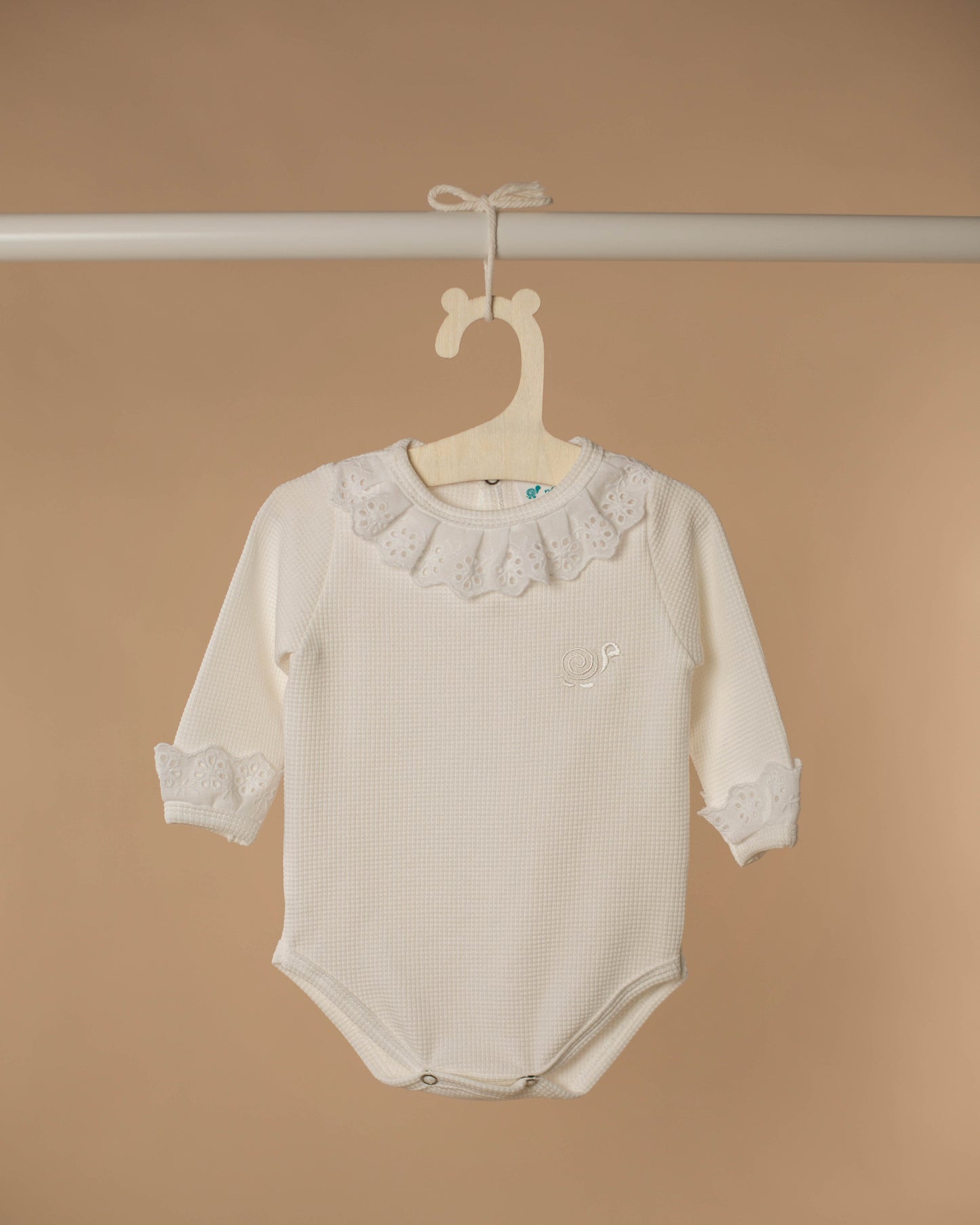 Baby Girl Waffle Onesie